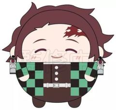 [중고] 봉제인형 마스코트 슌몬 탄지로(Nickori Ver.) [귀멸의 칼날 푹신한 코로린 2]