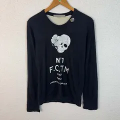 FranCisT_MOR.K.S. フランシストモークス スカル 長袖Tシャツ ブラック 3サイズ メンズ 古着 モードのサムネイル