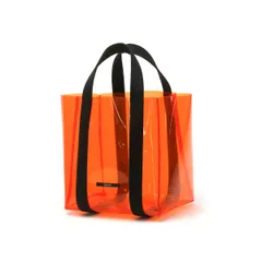 オーシバル トートバッグ ORCIVAL SQUARE TOTE トート バッグ クリアバッグ A5 コンパクト ブランド レディース OR-H0080NCV ORANGE