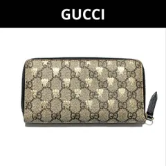 2023年最新】gucci グッチ ggスプリーム ラウンドファスナー長財布 gg