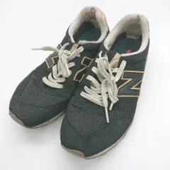 ◇ Θ NEW BALANCE ニューバランス WL996BMD ローカットスニーカー サイズ24 ブラック ベージュ系 レディース E  【1409240052951】