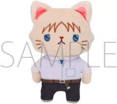 [중고] 봉제인형 마스코트 봉제인형 배지 이카리 신지 withCAT 아이 마스크가 달린 봉제인형 키홀더 [에반게리온 신극장판]