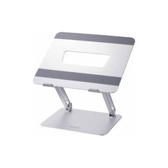 アイリスオーヤマ ノートパソコンスタンド ノートPC スタンド タブレットスタンド 教卓 スタンド高さ/角度調整可能 姿勢改善 折り畳み式 頑丈タイプ シルバー NPS-W 1