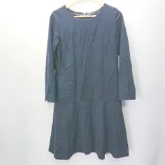 ◇ ROP<!-利用不可文字-!> ロペ 長袖 ロング丈 ワンピース サイズ38 ネイビー レディース E  【1408060039159】