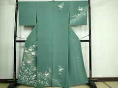 平和屋着物■訪問着　友禅　作家物　枝花文　正絹　逸品　DAAS4764sf