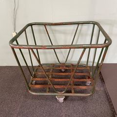 ✚昭和レトロ 古い囲炉裏 炉囲い 鉄製 アイアン 古民具 古道具