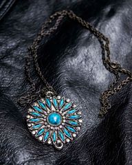 Indian Design Silver Thorn Necklace