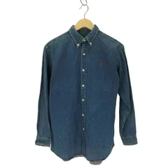 ポロバイラルフローレン Polo by RALPH LAUREN ポニー刺繍 ボタンダウンデニムシャツ レディース  160
