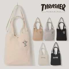 スラッシャー  THRASHER  トートバッグ (2WA Y・ダブルジッパー) Tote Shoulder L A4収納
