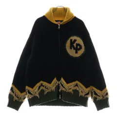 KENZO (ケンゾー) グラフィック ジャガード ニット ウール ジップアップカーディガン マルチカラー FE65CA4723CIのサムネイル