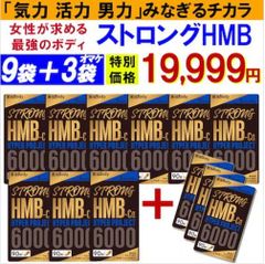 【お得!9袋＋3袋オマケ・ストロングHMB】気力 活力 男力 バルクアップ 太く強く 最強のボディー プロテイン ダイエット 男性 筋トレ サプリメント シトルリン アルギニン クレアチン カルニチン 亜鉛 マカ スッポン マムシ BCAA 馬睾丸 日本