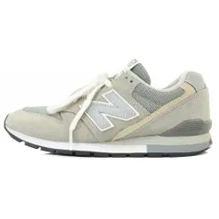 ニューバランス NEW BALANCE CM996 スニーカー ロゴ スエード 22.5cm グレーのサムネイル