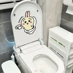 ちいかわ　ウサギキャラクター トイレ ステッカー