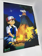 ポケモン　バンプレキャラ レトロ ポスター　ピカチュウ サトシ ポケモン バンプレキャラポスター サトシ ピカチュウ バンプレスト