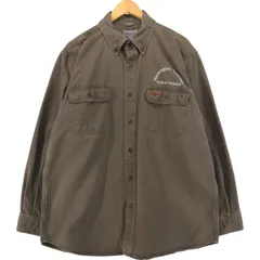 古着 カーハート Carhartt ORIGINAL FIT 長袖 ボタンダウン ワークシャツ メンズL相当/eaa540717