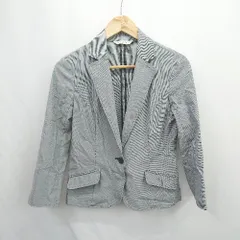 ◇ Θ LINK IT ALL 長袖 テーラードジャケット サイズ40 グレー レディース E  【1506180000247】