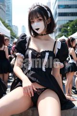 250627-183AI美女 パンチラ コスプレ ポスター A4サイズ