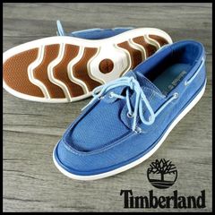 新品 定価8,690円 ティンバーランド Timberland デッキシューズ ボートタイプ 27cm ブルー GATEWAY PIER BOAT メンズ