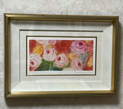 ジニー・キム 『窓の春』限定エディション付リトグラフ 額入り