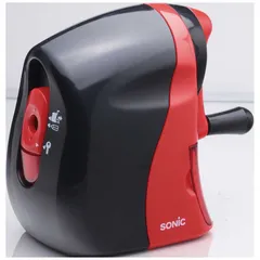 【 新品 未開封 】   ソニック かるハーフ 手動鉛筆削り 黒赤 SK-802-R 未使用 送料無料のサムネイル
