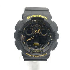 【中古】G-SHOCK GA-100CY-1AJF コーションイエロー ブラック 腕時計 ジーショック[17]