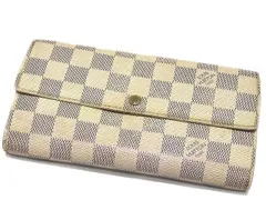 LOUIS VUITTON ヴィトン レディース 長財布 ☆ N61735 ダミエ・アズール ポルトフォイユ・サラ 中ファスナー カード10枚収納 TH3087 ▼7H