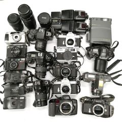 カメラ 24点 まとめ セット PENTAX OLYMPUS CANON 他 レンズ  オリンパス ペンタックス キヤノン キャノン ジャンク