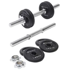 ダンベル 15kg セット 片手7.5kg×2個 プレート シャフト 重量変更可能 GronG（グロング）のサムネイル