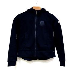 【楠本質店/元住吉】未使用品　モンクレール/MONCLER　ジップアップ　パーカー　FELPA APERTA CON  CAP　ネイビー　サイズ：12A　子供服