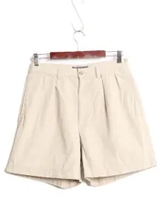 【お得なクーポン配布中!】 90s ポロ ラルフローレン コットン チノ ショートパンツ メンズ 31 / 古着 90年代 オールド 短パン ショーツ ツータック 半パン ベージュ