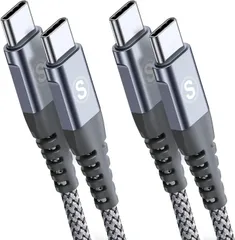 【迅速発送】タイプc ケーブル 2M/2本セットPD対応 60W急速充電(USB C&USB C ケーブル) iPhone16 充電器 Type-c アイフォン16 15/いphone16 15 pro MaxiPad Pro/Air/mini6MacBo