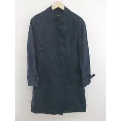 ◇ ◎ COMME CA ISM コムサイズム ライナー付き 長袖 トレンチ コート サイズM ネイビー系 レディース  【中古】 【1204180001577】のサムネイル
