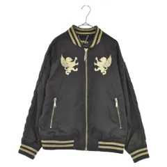 BALMAIN (バルマン) エンブロイダリー ナイロンジップアップジャケット ブラック/ゴールドのサムネイル