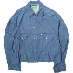 WESTOVERALLS ウエストオーバーオールズ 日本製 DUMMY DENIM TRACKER JKT レーヨンデニムトラッカージャケット 18SWBZ01D Fタイプ Indigo Gジャン アウター g8835