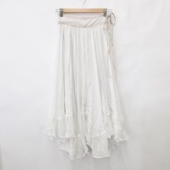 プラダ PRADA ツイードスカート ミドル ジップフライ タイト 38 S 黒  