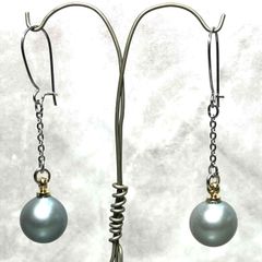 【日本製】10mm パールピアス スナップピアス 1ペア【ネコポス発送】
