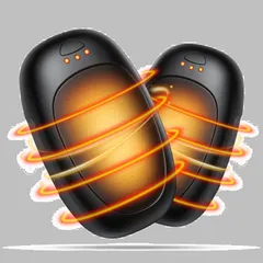 【人気商品】プレゼント用 出張 旅行 急速充電 持ち運びやすい (ブラック) 超軽量 かいろ 電気あんか 小型 ハンドウォーマー 長時間連続発熱可能 USB充電式 電気カイロ 3階段温度調節 3秒急速発熱 両面発熱 エコカイロ 【新型分離式設計/2個セット】