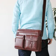 【特価】ショルダーバッグ メンズ 合皮 34cm 斜め掛けバッグ A4書類対応 タブレット PC対応 肩掛けバッグ メンズ 鞄 カバン通学 通勤 集金 銀行  bgm 【アウトレット】【QSM-100】
