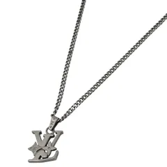 ルイ・ヴィトン Louis Vuitton ペンダント モノグラム ロウ ロゴ ネックレス メタル シルバー レディース 【中古】