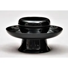 ほぼ未使用 茶道具 木製黒塗天目台 蔵山造 天目茶碗 元箱 Amazon.co.jp: ほぼ 茶道具 木製黒塗天目台 蔵山造 天目茶碗 元