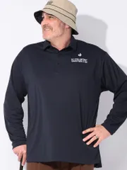 le coq sportif  (ルコックスポルティフ) GOLF 吸汗速乾 ストレッチ UPF50+  ジャガード 長袖 ポロシャツ