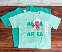 ◾️Disney ディズニー キッズ 色が変わる スパンコールTシャツ 2枚組 アリエル デイジー【60278】