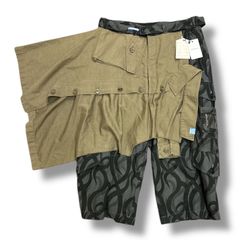 Maison MIHARA YASUHIRO レイヤード迷彩カーゴパンツ ショーツ ハーフパンツ メゾンミハラヤスヒロ A04PT091 48 90767A4