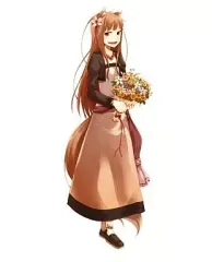 【中古】ポスター（アニメ） 描き下ろしお嫁さんホロの等身大ポスター 「DSソフト 狼と香辛料 ボクとホロの一年」 DSソフト予約特典