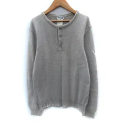 アニエスベーオム Agnes b. homme ニット セーター 長袖 ヘンリーネック 麻 リネン 1 ベージュ /SM15のサムネイル