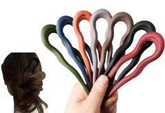 在庫処分　結婚式 成人式 玉かんざし七五三和装小物 ヘアアクセサリー 韓国風 おしゃれ シンプル 卒業式 髪飾り 髪留め レディース Uピン 7色セット 普段使い 一本挿し かんざし U字型 簪 LeTradeJP