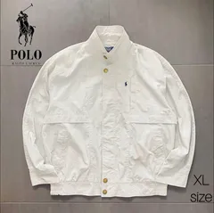ポロラルフローレン　USA製　スモールポニー刺繍　ジップアップ　ブルゾン　XL
