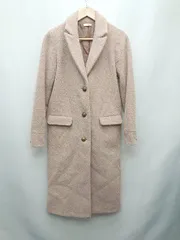 ◇ RESEXXY リゼクシー くすみカラー 定番 秋冬 長袖 チェスターコート サイズF ピンクベージュ レディース P 【1310020005060】