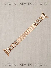 Apple Watch アップル ウォッチ チェーン ブレスレット バンド 38/40/41mm ローズゴールド