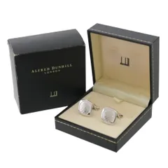 Dunhill ダンヒル スクエア ウェーブデザイン 波 カフス Sv925 箱 NT 美品 Aランクのサムネイル